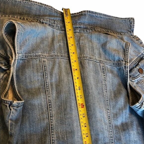 dynamite Blue Jean Distressed Vest - Picture 10 of 12